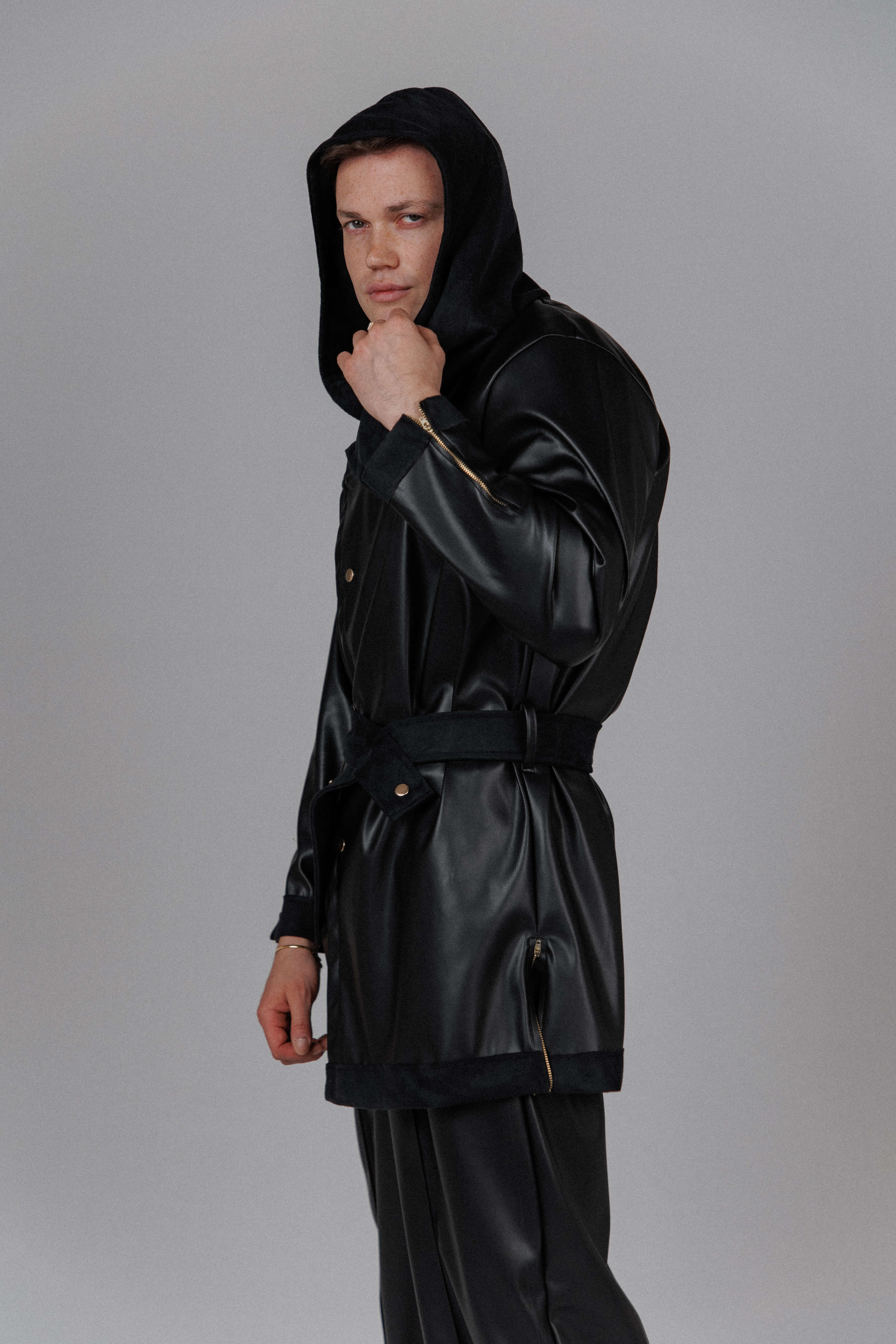 Eclipse Men's Hooded Leather Set - Image 3