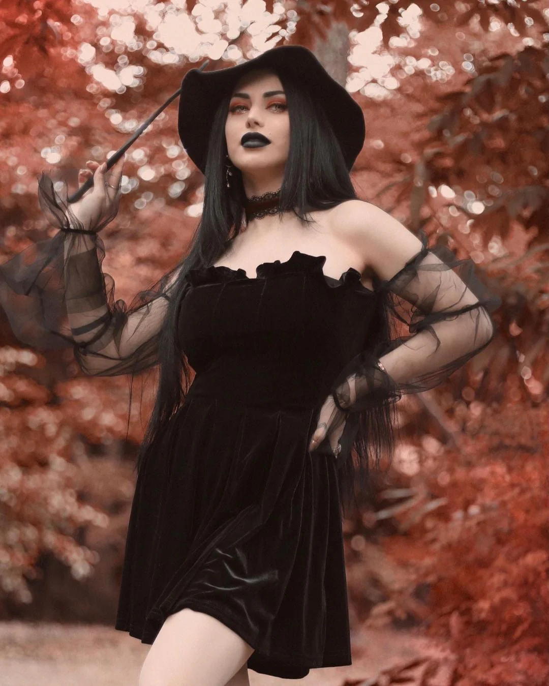 The Bubble Goth Mini Dress - Image 12